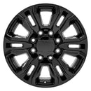 20" Replica CV70B fits GMC Sierra 2500 3500 HD Denali 20x8.5 Gloss Black