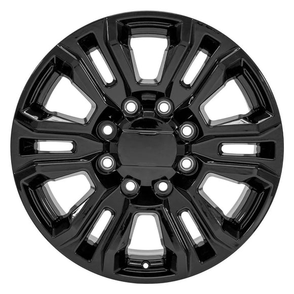 20" Replica CV70B fits GMC Sierra 2500 3500 HD Denali 20x8.5 Gloss Black