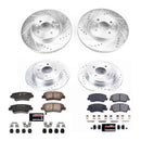 PowerStop Z23 Daily Driver Carbon-Fiber Ceramic Brake Pad and Drilled & Slotted