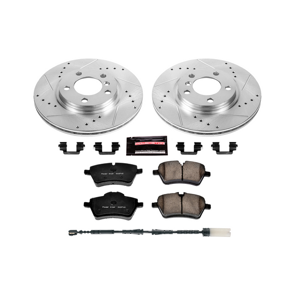 PowerStop Z23 Daily Driver Carbon-Fiber Ceramic Brake Pad and Drilled & Slotted