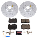 PowerStop Genuine Geomet Coated Rotor and Carbon-Fiber Ceramic Brake Pad Kit