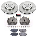 PowerStop OE Stock Replacement Low-Dust Ceramic Brake Pad, Rotor and Caliper Kit