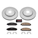 PowerStop Genuine Geomet Coated Rotor and Low-Dust Ceramic Brake Pad Kit