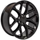 24" Replica CV98B fits Chevy Silverado 24x10 Gloss Black