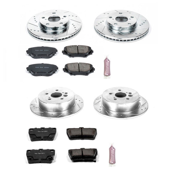 PowerStop Z23 Daily Driver Carbon-Fiber Ceramic Brake Pad and Drilled & Slotted