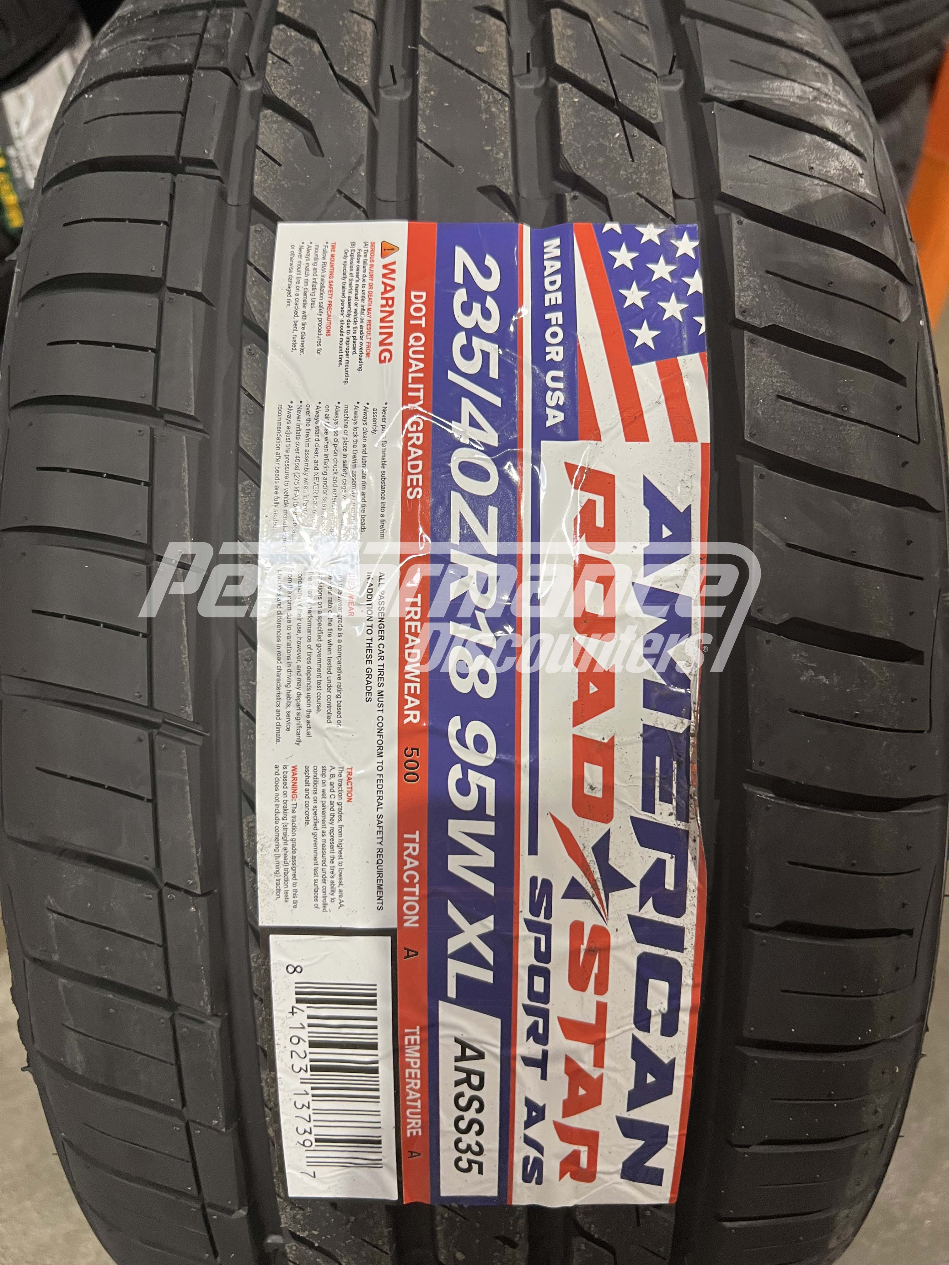 American Roadstar Sport A/S Tire(s) 235/40R18 95W SL BSW 235 40 18 2354018