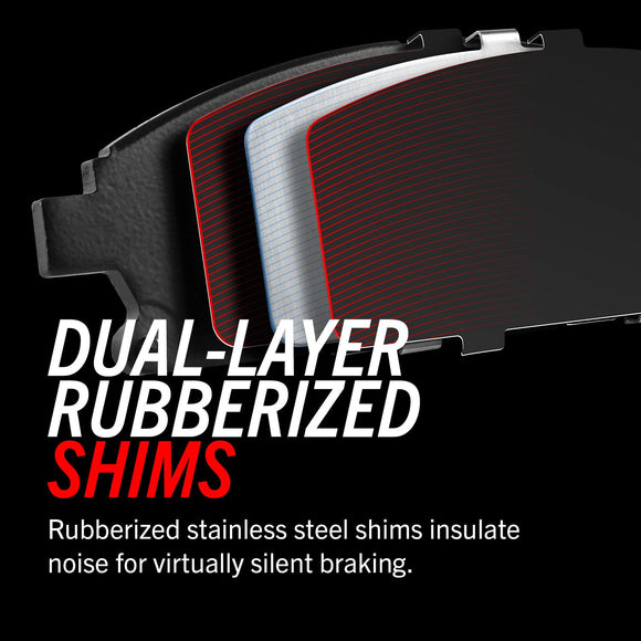 PowerStop OE Stock Replacement Low-Dust Ceramic Brake Pad and Rotor Kit