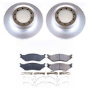PowerStop Genuine Geomet Coated Rotor and Low-Dust Ceramic Brake Pad Kit