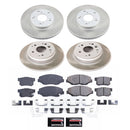 PowerStop Semi-Coated Rotor and Low-Dust Ceramic Brake Pad Kit