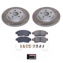 PowerStop Semi-Coated Rotor and Low-Dust Ceramic Brake Pad Kit
