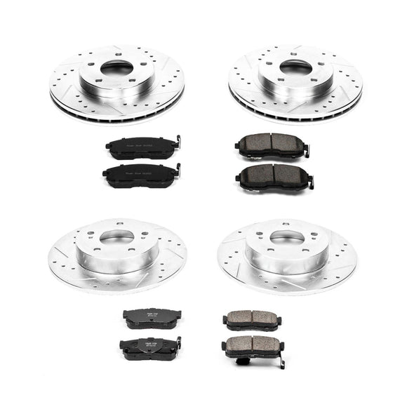 PowerStop Z23 Daily Driver Carbon-Fiber Ceramic Brake Pad and Drilled & Slotted