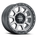 17x9 Vision 350 Ojos Satin Grey Wheel 5x139.7 ET-12 CB108