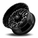 22x12 Hardrock BlackTop Xposed Gloss Black Milled 6x135 ET-51 wheel/rim