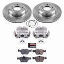 PowerStop OE Stock Replacement Low-Dust Ceramic Brake Pad, Rotor and Caliper Kit