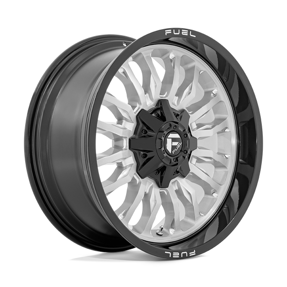 20x9 Fuel Off-Road D798 Arc Silver Brushed Face Black Lip 8x165.1 ET1 Wheel