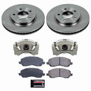 PowerStop OE Stock Replacement Low-Dust Ceramic Brake Pad, Rotor and Caliper Kit