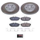 PowerStop Semi-Coated Rotor and Low-Dust Ceramic Brake Pad Kit