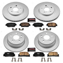 PowerStop Genuine Geomet Coated Rotor and Low-Dust Ceramic Brake Pad Kit