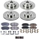 PowerStop OE Stock Replacement Low-Dust Ceramic Brake Pad and Rotor Kit