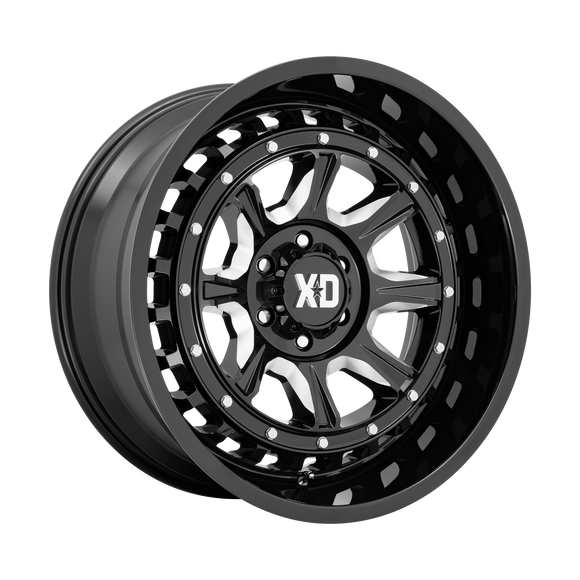 20X10 XD XD866 Outlander Gloss Black Milled 6X135 ET-18 Wheel Rim