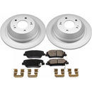 PowerStop Genuine Geomet Coated Rotor and Low-Dust Ceramic Brake Pad Kit