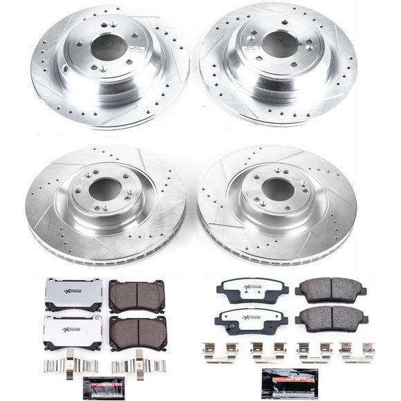 PowerStop Z26 Street Performance Ceramic Brake Pad and Drilled & Slotted Rotor K