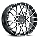 18x8 Vision 474 Recoil Black Machined Face 5x108 5x4.25 ET38 Wheel Rim