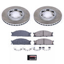 PowerStop Semi-Coated Rotor and Low-Dust Ceramic Brake Pad Kit
