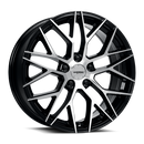 Katana KR01 Glossy Black Machined Face 5x108 ET40 CB73.1 Wheel Rim