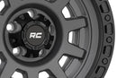 15x8 Rough Country 85 Series Gunmetal Gray Wheel 5x4.5 ET-19 CB