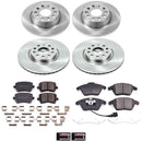 PowerStop OE Stock Replacement Low-Dust Ceramic Brake Pad and Rotor Kit