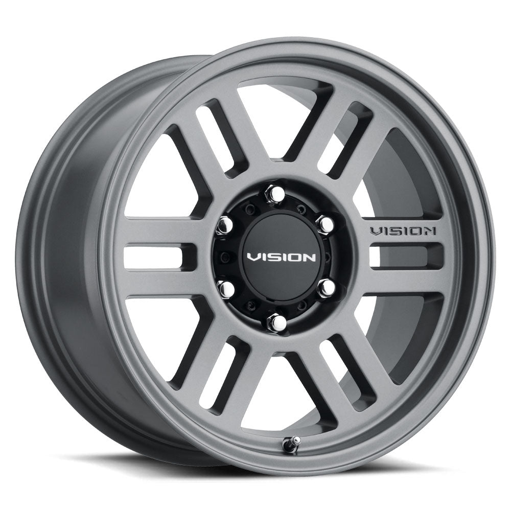 16x8 Vision 355 Manx 2 Overland Satin Grey 6x139.7 6x5.5 ET0 Wheel Rim - 0