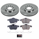 PowerStop OE Stock Replacement Low-Dust Ceramic Brake Pad and Rotor Kit