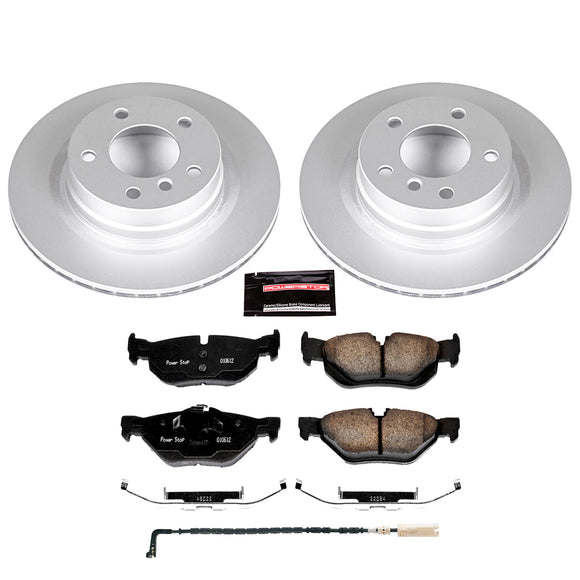 PowerStop Genuine Geomet Coated Rotor and Carbon-Fiber Ceramic Brake Pad Kit