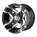 10X7 Fairway Alloys Prestige Gloss Black Machined Wheel/Rim 4x101.6 ET-25-3