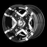 10X7 Fairway Alloys Prestige Gloss Black Machined Wheel/Rim 4x101.6 ET-25