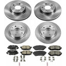 PowerStop OE Stock Replacement Low-Dust Ceramic Brake Pad and Rotor Kit