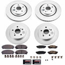 PowerStop Genuine Geomet Coated Rotor and Low-Dust Ceramic Brake Pad Kit