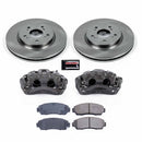 PowerStop OE Stock Replacement Low-Dust Ceramic Brake Pad, Rotor and Caliper Kit