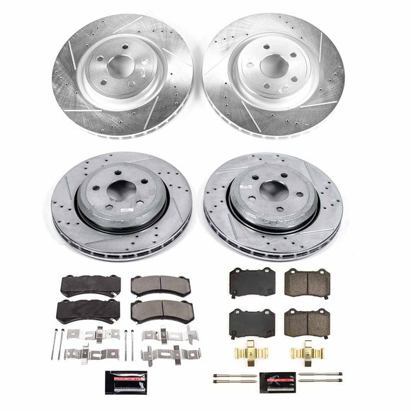 PowerStop Z23 Daily Driver Carbon-Fiber Ceramic Brake Pad and Drilled & Slotted