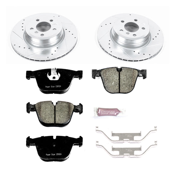PowerStop Z23 Daily Driver Carbon-Fiber Ceramic Brake Pad and Drilled & Slotted