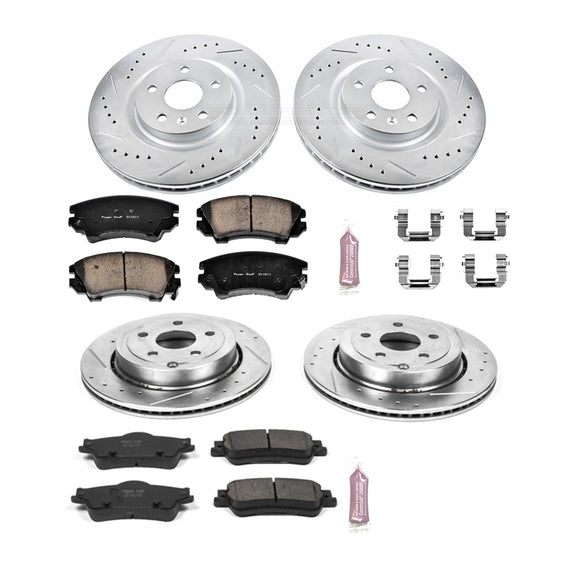 PowerStop Z23 Daily Driver Carbon-Fiber Ceramic Brake Pad and Drilled & Slotted