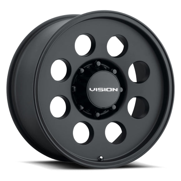 20X10 Vision Midway Satin Black 8x180 ET-25 Wheel Rim