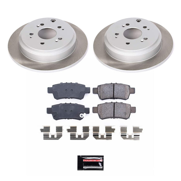 PowerStop Semi-Coated Rotor and Low-Dust Ceramic Brake Pad Kit