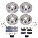 PowerStop OE Stock Replacement Low-Dust Ceramic Brake Pad and Rotor Kit