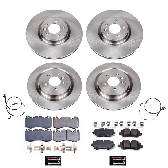 PowerStop OE Stock Replacement Low-Dust Ceramic Brake Pad and Rotor Kit