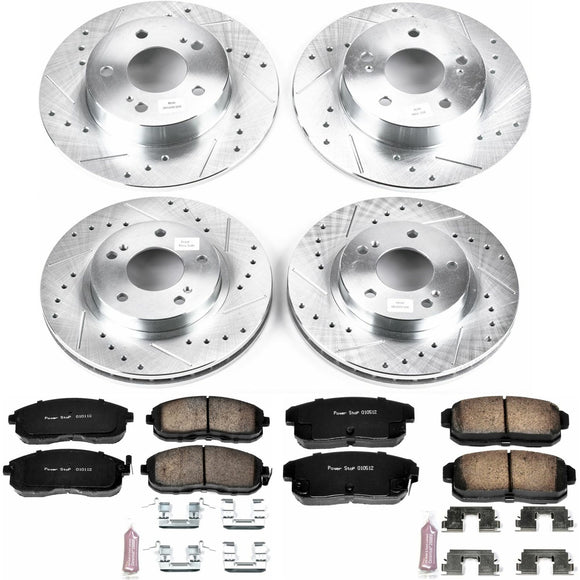 PowerStop Z23 Daily Driver Carbon-Fiber Ceramic Brake Pad and Drilled & Slotted