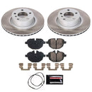 PowerStop Semi-Coated Rotor and Low-Dust Ceramic Brake Pad Kit