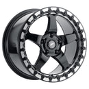 17x10 Forgestar D5 Beadlock Gloss Black Machined 5x115 ET0 Wheel Rim-1