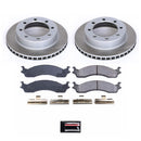PowerStop Semi-Coated Rotor and Low-Dust Ceramic Brake Pad Kit